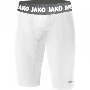 JAKO Мужская короткая плотная компрессия 2.0 белый
