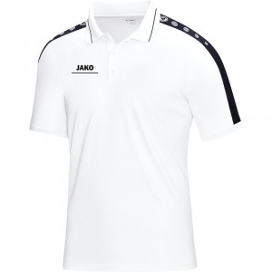 JAKO Kids Polo Striker бело-черный