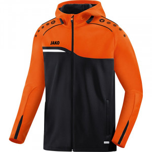 JAKO Ladies Куртка с капюшоном 2.0 черный неоновый оранжевый