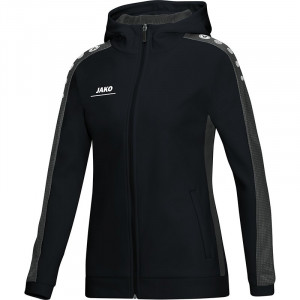 JAKO Ladies Куртка с капюшоном Striker черно-серый JAKO Ladies Куртка с капюшоном Striker черно-серый